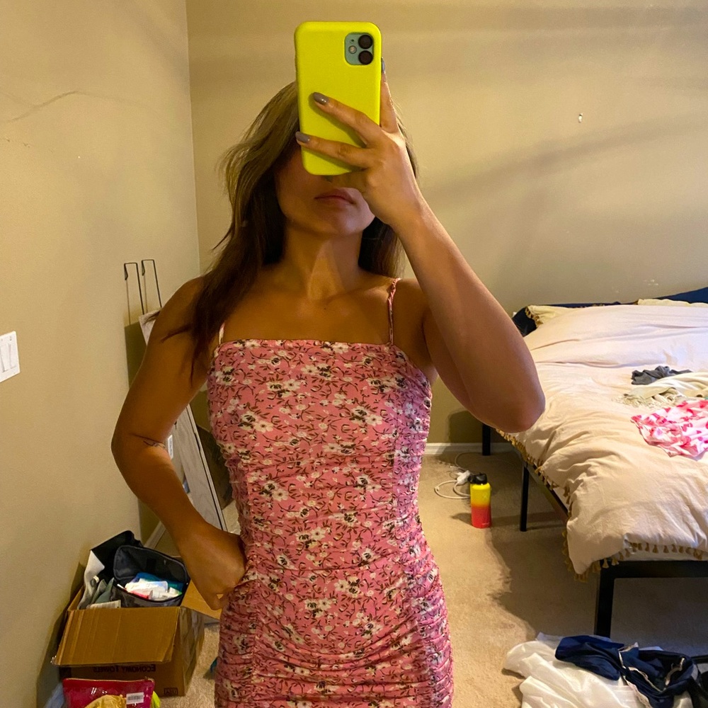 Boohoo floral mini dress